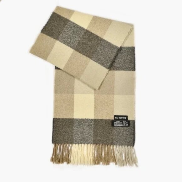 HOLT RENFREW 100% Cashmere Scarf 11" X 62" - Picture 1 of 4